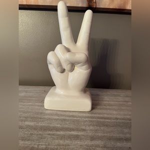 Ceramic peace statue